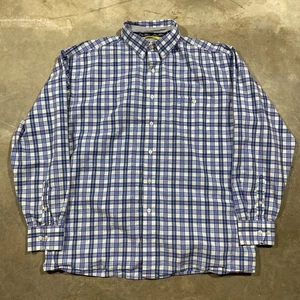 Camisa a Cuadros Wrangler George Strait Corte Vaquero XL Azul Verde Algodón Western - Imagen 1 de 7