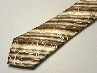 STEVEN LAND [ MULTI-COLOR ] men's tie 100% Polyester Made in China Foto 1 de 3