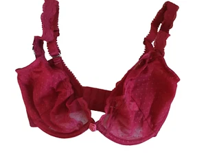 Wonderbra 9165 UK 30DD or 30F Deep Red Underwired Plunge Bra - Picture 1 of 4