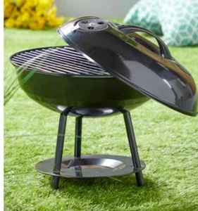 SALE Small Kettle Grill Patio Garden Fire Pit Portable BBQ Pin Legs Black - Picture 1 of 3