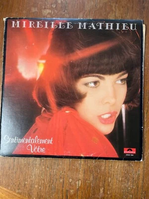 Mireille Mathieu – Sentimentalement Vôtre LP Vinyl 1977 Pop VG - Image 1 of 4