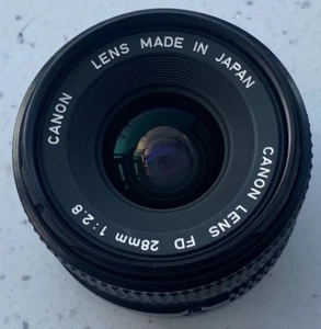 Canon 28mm F/2.8 FD Mount Vintage Manual Focus Lens For SLR Camera - Imagen 1 de 4