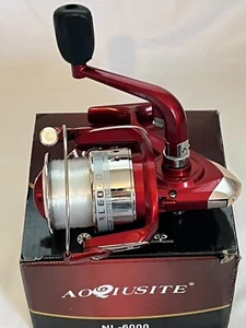 AoQiusite NL 6000 Spinnrolle nimmt 16 Pfund/140 Yds rot oder golden gelb, NEU BOX - Bild 1 von 12