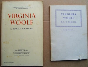 2 PB books VIRGINA WOOLF E M Forster 1st 1942 Bernard Blackstone 1st 1952 VGC - Bild 1 von 5