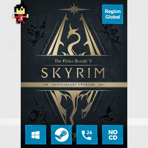 The Elder Scrolls V Skyrim Anniversary Upgrade DLC PC Game Steam Key Region Free - Image 1 of 1