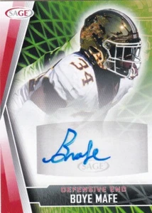 2022 SAGE Low Series Auto Red Boye Mafe #A-BM Rookie A - Picture 1 of 1