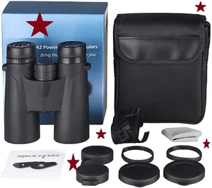 Potentes binoculares 12x42 visión clara con poca luz - ¡Ocular de visión grande y más! - Imagen 1 de 4