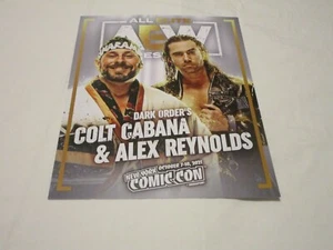AEW NYCC 2021 Print Colt Cabana and Alex Reynolds Dark Order - Bild 1 von 7