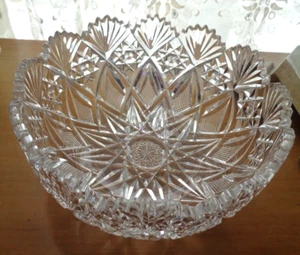ANTIKES T.G. HAWKES & Co BRILLANTSCHLIFF GLAS KRISTALL "GLADYS" SCHALE - TIFFIN OHIO - Bild 1 von 6