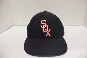 Gorra de béisbol vintage ajustada romana de los Chicago White Sox talla 7 3/8 Cooperstown MANCHA - Imagen 1 de 7