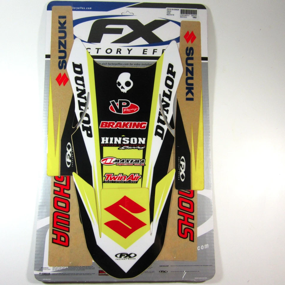 Guardabarros Effex de fábrica brazos oscilantes gráficos Suzuki RMZ250 RMZ 250 07 08 09 NUEVO Foto 1 de 1