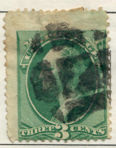 USA - 1887 George Washington #2 - 3 Cents - Error Variety - Miscut