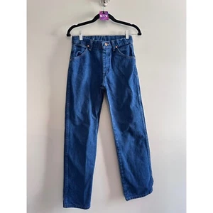 Wrangler Jeans boys 14 Reg Blue Denim Adjustable Waist Classic - Imagen 1 de 7