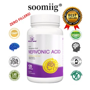 Nervonic Acid 30/60/120 Capsules Immune Memory Support Brain Function Supplement - Bild 1 von 11