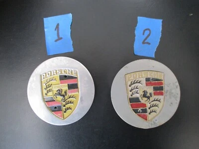 Tapacubos centrales de metal con cresta plateada Porsche 911 964 944 928 928 928 928 928 928 USADOS Foto 1 de 4