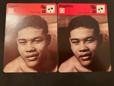 1977 Sportscaster Boxing Joe Louis Card (German & Italian Ver)