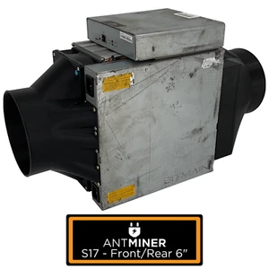 Antminer S17 Kit vorne/hinten auf 6 Zoll - Lüfterverkleidung Adapter Kühlung Krypto - Bild 1 von 3