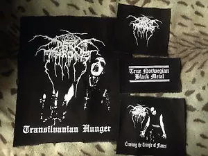 Darkthrone Siebenbürgischer Hunger True Norwegisch Schwarz Metall Flammen Leinwand Aufnäher - Bild 1 von 30