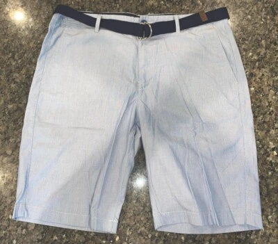 Bermuda cáqui Giordano slim tamanho 36 azul - Imagem 1 de 4