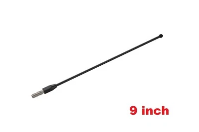 9" Black Stainless Antenna Mast Power Radio AMFM for MITSUBISHI LANCER 2002-2007 - Image 1 of 4