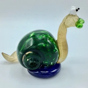 Art Glass Snail Sculpture by Paulus Tjiang - Picture 1 of 10