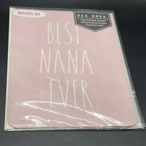 Rae Dunn LL BEST NANA EVER Celebration Gift Greeting Blank Card Mother’s Day NWT - Picture 1 of 5