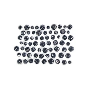 Natural Loose Bead Diamond 1.50 to 3.10 MM Black Color Diamond 20 PCS Lot Q157 - Foto 1 di 10