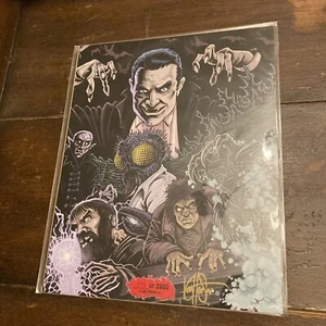 Universal Monsters Dracula Horror Gesichter 373/2000 Kunstdruck Ken Haeser signiert - Bild 1 von 4