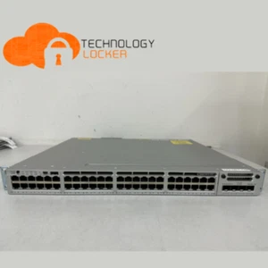 Cisco WS-C3850-48U-L Catalyst UPOE Switch C3850-NM-2-10G PWR-C1-1100WAC CAB-SPWR - Picture 1 of 6
