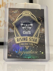 2025 AFL Select Footy Stars Geelong Cats Rising Star Predictor Signature 018/220 - Picture 1 of 4