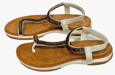 Patrizia By Spring Step Kummi Sandals Toe Loop EUC Womens US Size 7 EUR Size 37 - Image 1 of 4