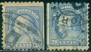 SCOTT # 438 USED, VERY GOOD, STRAIGHT-EDGE, 2 STAMPS, GREAT PRICE! - Picture 1 of 5