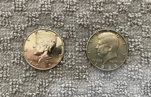 1967 Kennedy Half Dollar ~ Gem Proof Mirrored Surfaces 40% silver + 1968D Half - Picture 1 of 8