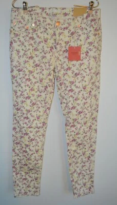 Mossimo Supply Co., Skinny, Jeans, Pink Floral, Size 11 - Image 1 of 4