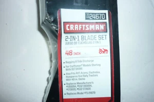 Neu Craftsman 2-IN-1 Klinge Set 48" #71-24670 für 917 & andere Modelle Marken USA - Bild 1 von 3