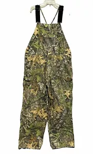Vintage FieldStaff Camo Bib Overalls Mossy Oak Obsession NTWF Mens Sz 44 Hunting - Picture 1 of 13