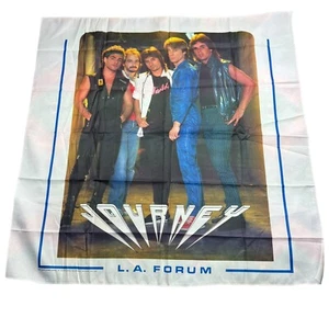 Vintage 80er Reise Band Tour Konzert Werbe Stoff Banner Poster Wandteppich - Bild 1 von 6