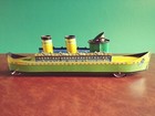 Rarität 1930er Einfält Technofix Schiff mit Kapitän Blechspielzeug