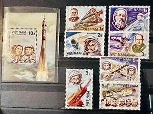 1987 VIETNAM STAMP 25TH ANNIV. OF THE 1ST MANNED SPACE FLIGHT MNH + MINISHEET - Picture 1 of 1