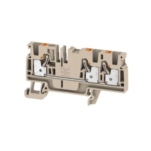 10pcs WEIDMULLER A3C 4 2051240000 Feed-through Terminal Dark Beige New ✦KD - Picture 1 of 7