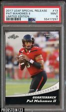 2017 Leaf Special Release Limited Edition #13 Pat Mahomes II RC Rookie PSA 9 