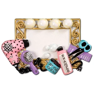 Personalized Beautician Makeup artist Hair dresser Hair Salon Christmas Ornament - Bild 1 von 1