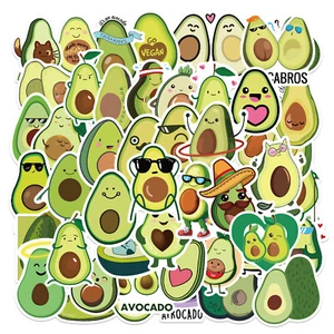 ⭐50 Stück Mini Kinder Aufkleber  /Mini Avocado Cartoon Style Stickerbomb Mix - Picture 1 of 5