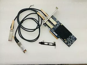 Emulex OCE10102 P004096 10Gb/s Dual Port FC Network Card HBA SFP +2*Cable SFP - Picture 1 of 4