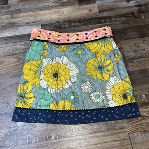 Gonna Zand Amsterdam reversibile stampa vibrante floreale paisley cerniera ottima - Foto 1 di 13