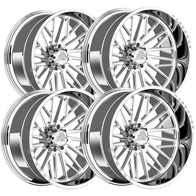 (Set of 4) Hardcore Forged Assasin 26x14 6x5.5" -76mm Polished Wheels Rims - Image 1 of 4