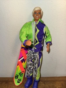 Vintage 1991 Mattel Barbie Ski Fun Ken Snowboarding Boy Doll - Picture 1 of 8