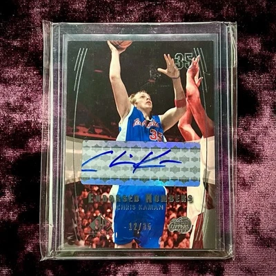 Chris Kaman 2004 SP Game Used Numbers Auto /35 MINT Los Clippers Legends Jersey - Image 1 of 4
