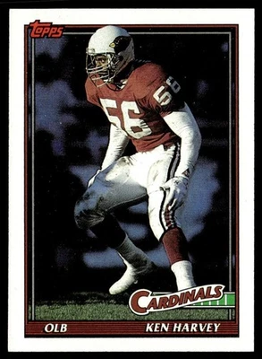 1991 Topps Ken Harvey Phoenix Cardinals #518 - Image 1 of 2