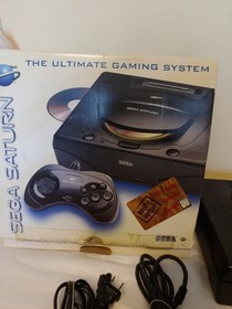Sega Saturn, videogame system home console. 1996. w/original retail box 65%-70%